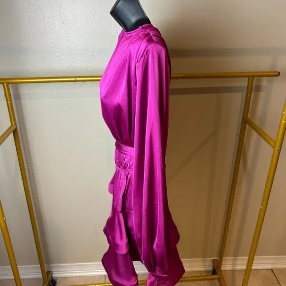 STRUT AND BOLT  SATIN MINI DRESS (L) - Picture 7 of 16